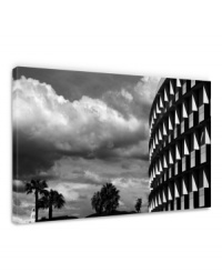 Sharp architectural lines contrast the natural world in this arresting image by Ashley Beck. A black-and-white giclee print intensifies the dramatic lighting of a cloud-covered day and brings a seriousness and depth to the room-defining landscape. Sharp architectural lines contrast the natural world in this arresting image by Ashley Beck. A black-and-white giclee print intensifies the dramatic lighting of a cloud-covered day and brings a seriousness and depth to the room-defining landscape.