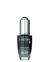 Lancôme's first skincare that boosts the activity of genes* and stimulates the production of youth proteins**. A true skincare innovation with 7 worldwide patents pending, Génifique is the foundation of every woman's skincare at any age or for any skin concern. Visibly younger skin in just 7 days. Skin looks as if lit from within - breathtaking radiant. Its youthful quality returns: cushiony soft and velvety to the touch. Drop by drop, skin is vibrant with youth, its tone becomes astonishingly even, its texture dramatically refined. Lancôme's first skincare that boosts the activity of genes* and stimulates the production of youth proteins**. A true skincare innovation with 7 worldwide patents pending, Génifique is the foundation of every woman's skincare at any age or for any skin concern. Visibly younger skin in just 7 days. Skin looks as if lit from within - breathtaking radiant. Its youthful quality returns: cushiony soft and velvety to the touch. Drop by drop, skin is vibrant with youth, its tone becomes astonishingly even, its texture dramatically refined.