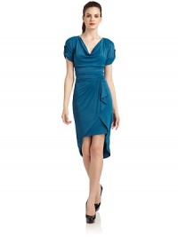 THE LOOKDraped cowlneckAsymmetric cascading ruffle detailHi-lo hemTHE FITAbout 45 from shoulder to hemTHE MATERIALAcetate/spandexCARE & ORIGINHand washImportedModel shown is 5'10 (177cm) wearing US size Small. THE LOOKDraped cowlneckAsymmetric cascading ruffle detailHi-lo hemTHE FITAbout 45 from shoulder to hemTHE MATERIALAcetate/spandexCARE & ORIGINHand washImportedModel shown is 5'10 (177cm) wearing US size Small.