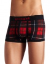 Papi Men's Scotties Plaid Brazilian Brief, Geisha Red, Medium