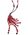 Break through the glass ceiling with this bold bib necklace from Style&co. Glass beads in an array of shapes and sizes make a stunning fashion statement. Crafted in silver tone mixed metal. Approximate length: 24 inches. Approximate drop: 7 inches.
