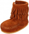 Minnetonka Double Fringe Boot (Infant/Toddler),Brown,3 M US Infant