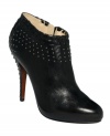 Tiny studs around the ankle and along the heel of Enzo Angiolini's Yareena booties adds edge to the otherwise smooth leather upper.