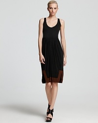 Donna Karan New York Dress - Contrast Border Self Belt Donna Karan New York Dress - Contrast Border Self Belt