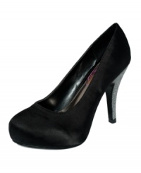 Show off your posh strut. A sparkling heel finishes off the luxe, satin Flawless pumps by Unlisted. Show off your posh strut. A sparkling heel finishes off the luxe, satin Flawless pumps by Unlisted.