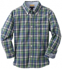Tommy Hilfiger Boys 2-7 Donald Long Sleeve Shirt, Denim Blue, 5 Regular Tommy Hilfiger Boys 2-7 Donald Long Sleeve Shirt, Denim Blue, 5 Regular