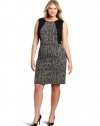 Calvin Klein Women's Plus-Size Wmn Sleeveless Seamed Dress