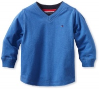 Tommy Hilfiger Boys 2-7 Taylor V-Neck Shirt, Denim Blue, 2 Regular Tommy Hilfiger Boys 2-7 Taylor V-Neck Shirt, Denim Blue, 2 Regular