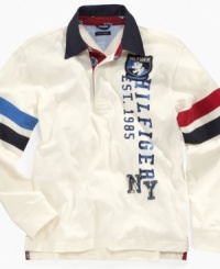 He'll look like an all-star in this cool Tommy Hilfiger rugby. He'll look like an all-star in this cool Tommy Hilfiger rugby.