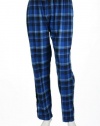 Perry Ellis Portfolio Flannel Plaid Blues Pajama Pants