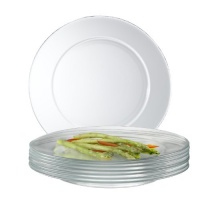 Arc International Luminarc Directoire Clear Dinner Plate, Set of 12 Arc International Luminarc Directoire Clear Dinner Plate, Set of 12