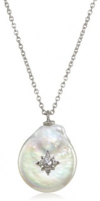 Judith Ripka Aspen Aspen Baroque Coin Pendant Necklace Judith Ripka Aspen Aspen Baroque Coin Pendant Necklace