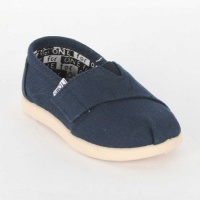 Toms - Summer Classics Tiny Toddlers Shoes In Navy Canvas Toms - Summer Classics Tiny Toddlers Shoes In Navy Canvas