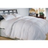 500 Thread Count Damask Stripe White Down Comforter Full/Queen