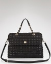 This stunning, satchel-style computer case from kate spade new york marries day-right practicality with beautiful quilted leather. It's pure glamour that's also effortless for everyday.