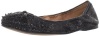 Sam Edelman Women's Beatrix Ballet Flat,Black Glitter,9 M US