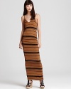 Opt for an ultra-cool take on summer dressing in this boldly striped Kain Label maxi dress.