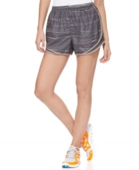 Nike offers a stylish touch to your workout with these running shorts. Smart features like side insets for ventilation and an internal security pocket let you go the distance! Nike offers a stylish touch to your workout with these running shorts. Smart features like side insets for ventilation and an internal security pocket let you go the distance!