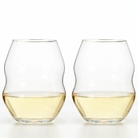 Ergonomically designed, this casual, stemless wineglass is stackable for those short on storage space.