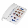 Geemarc Amplified Telephone With One Touch Photo Keys, White