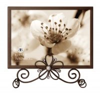 Burnes of Boston 538375 Moonlight Bay Colleen Petal Base Picture Frame, Bronze, 7 by 5-Inch