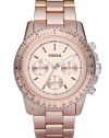 Fossil Women's CH2707 Quartz Chronograph Aluminumrose Dial Watch