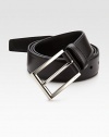 Smart, smooth Italian leather with signature engraved metal buckle.LeatherAbout 1¼ wideMade in Italy