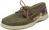 Sperry Top-Sider Women's Bluefish Boat Shoe,Olive Plaid,6 M US