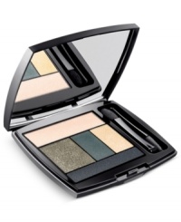 Infinitely luminous. Sensationally smooth. All-in-one 5 shadow palette to brighten eyes. Lancôme's versatile, all-in-one palette conveniently creates a full eye look for day or night. Experience the newest generation of luminosity as silky lustrous powders transparently wrap the skin, allowing a seamless layering of pure color for a silky sheen and radiant finish. Build with absolute precision and apply the shades in 5 simple steps (all over, lid, crease, highlighter and liner) to design your customized eye look. Contour, sculpt and lift in soft day colors or intensify with dramatic evening hues for smoldering smoky effects. Long wear, 8-hour formula. Infinitely luminous. Sensationally smooth. All-in-one 5 shadow palette to brighten eyes. Lancôme's versatile, all-in-one palette conveniently creates a full eye look for day or night. Experience the newest generation of luminosity as silky lustrous powders transparently wrap the skin, allowing a seamless layering of pure color for a silky sheen and radiant finish. Build with absolute precision and apply the shades in 5 simple steps (all over, lid, crease, highlighter and liner) to design your customized eye look. Contour, sculpt and lift in soft day colors or intensify with dramatic evening hues for smoldering smoky effects. Long wear, 8-hour formula.