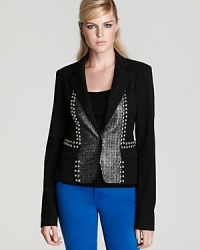 Make your name with the Fame blazer embellished with high-voltage sequins and studs. Accessories optional. Make your name with the Fame blazer embellished with high-voltage sequins and studs. Accessories optional.