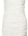 Calvin Klein Women's Ruffled One Shoulder White Dress 8 [Apparel] [Apparel]