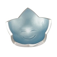 For the future little gentleman in your life: our boy's Baby Wish Bowl is the ideal resting spot for a pacifier, or simply for display in the nursery. Use it beside baby's crib, onthe changing table, or anywhere else for a sweet reminder of the joy this little one has brought his family simply by arriving in this world. Featuring a star shape with a smiling expression, a blue enamel interior, and attractive metal alloy edging. Special baby gift box with white ribbon. For the future little gentleman in your life: our boy's Baby Wish Bowl is the ideal resting spot for a pacifier, or simply for display in the nursery. Use it beside baby's crib, onthe changing table, or anywhere else for a sweet reminder of the joy this little one has brought his family simply by arriving in this world. Featuring a star shape with a smiling expression, a blue enamel interior, and attractive metal alloy edging. Special baby gift box with white ribbon.