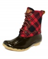 Even fashion-lovers get caught in the rain. Let it happen in style with Sperry Top-Sider's Shearwater booties - a glamorous take on ultra-functional duck boots.