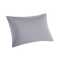 In a palette of grey, pearl and gold, this bedding collection is inspired by an embroidered silk textile from Natori's archives. This duvet sham is detailed with a dragon motif in pearl cotton jacquard and reverses to gold. In a palette of grey, pearl and gold, this bedding collection is inspired by an embroidered silk textile from Natori's archives. This duvet sham is detailed with a dragon motif in pearl cotton jacquard and reverses to gold.