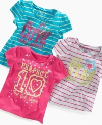 She'll have all-star style with one of these too cute shirts from So Jenni, the perfect complement to her adorable looks! (Clearance) She'll have all-star style with one of these too cute shirts from So Jenni, the perfect complement to her adorable looks! (Clearance)
