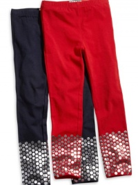 GUESS Kids Girls Big Girl Foil Dots Leggings, NAVY (14) GUESS Kids Girls Big Girl Foil Dots Leggings, NAVY (14)