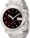 Gucci Unisex YA101350 G-Chrono Signature Brown Diamonds Markers Dial Watch