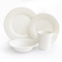 American Atelier Genevieve White 16-Piece Dinnerware Set American Atelier Genevieve White 16-Piece Dinnerware Set