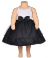 Princess Faith Hestia Dress with Diaper Cover (Sizes 12M - 24M) - black/white, 18 months