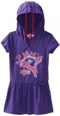 Puma - Kids Girls 2-6X Toddler Hoodie Dress Set, Purple, 2T