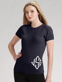 Perfectly soft, slim-fitting cashmere is designed just for you in pure cashmere with an intarsia-style initials at the left hip. Crewneck About 21½ from shoulder to hem Cashmere; dry clean Made in ScotlandFOR PERSONALIZATION Select a quantity, then scroll down and click on PERSONALIZE & ADD TO BAG to choose and preview your personalization options. Please allow 6 to 8 weeks for delivery. Perfectly soft, slim-fitting cashmere is designed just for you in pure cashmere with an intarsia-style initials at the left hip. Crewneck About 21½ from shoulder to hem Cashmere; dry clean Made in ScotlandFOR PERSONALIZATION Select a quantity, then scroll down and click on PERSONALIZE & ADD TO BAG to choose and preview your personalization options. Please allow 6 to 8 weeks for delivery.