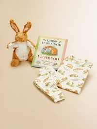 Make your little one feel the love at bedtime with this classic story that comes with coordinating, cozy cotton knit pajamas.Written by Sam McBratneyIllustrated by Anita JeramHardcover, 32 pagesRecommended for infants and upPJs with elastic waist and ribbed trimCottonMachine washMade in USA Please note: Plush doll sold separately. Make your little one feel the love at bedtime with this classic story that comes with coordinating, cozy cotton knit pajamas.Written by Sam McBratneyIllustrated by Anita JeramHardcover, 32 pagesRecommended for infants and upPJs with elastic waist and ribbed trimCottonMachine washMade in USA Please note: Plush doll sold separately.