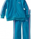 Puma - Kids Girls 2-6X Toddler Velour Set, Carribean Sea, 3T