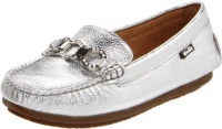 Venettini 55-Jenny,Silver Embossed Leather,36 EU (5 M US Big Kid)