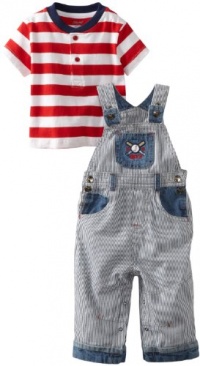 Little Me Baby-boys Infant Baseball Overall Set, Blue, 18 Months Little Me Baby-boys Infant Baseball Overall Set, Blue, 18 Months