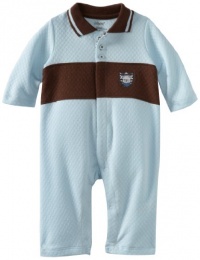 Little Me Baby-boys Newborn Sport Teddy Coverall, Light Blue, 6 Months Little Me Baby-boys Newborn Sport Teddy Coverall, Light Blue, 6 Months