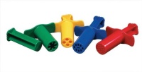 School Smart Dough Extruders - Assorted Designs - Set of 12 - Assorted Colors School Smart Dough Extruders - Assorted Designs - Set of 12 - Assorted Colors