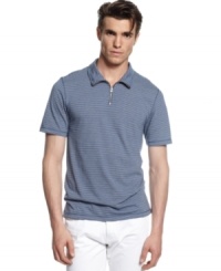 Time to modernize your classic preppy look with this zip up shirt from Sons of Intrigue. Time to modernize your classic preppy look with this zip up shirt from Sons of Intrigue.
