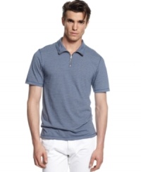 Time to modernize your classic preppy look with this zip up shirt from Sons of Intrigue.