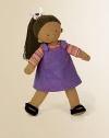 Soft and sweet, this jersey knit doll with yarn hair comes with a removable outfit and Mary Janes for lots of dressing fun. 18 doll Polyester Imported Recommended for ages 3 and up